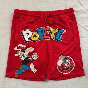 Reason Popeye Men's Shorts Size Medium Red